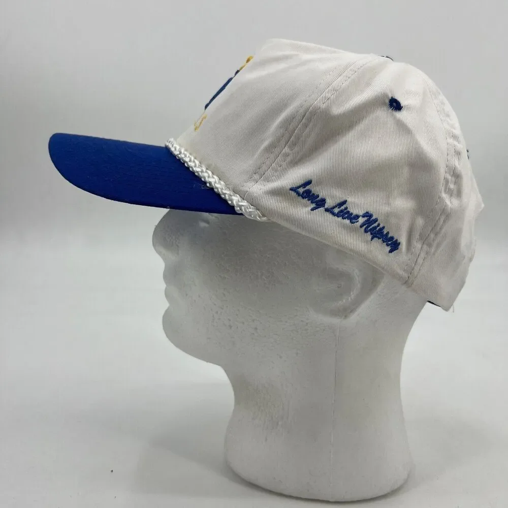 LA Angels Kobe & Nipsey Tribute Hat Mens Snapback White Blue Cotton